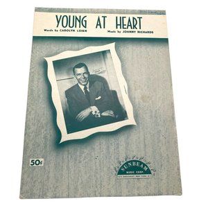 Young at Heart Piano Sheet Music Frank Sinatra 1954 Vintage Carolyn Leigh